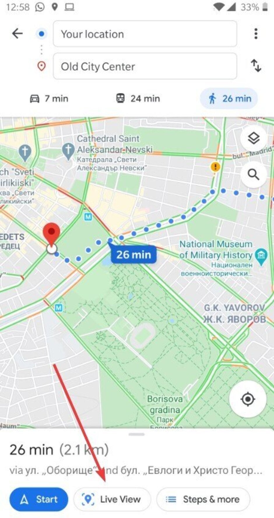 The new Live View button on Google Maps - Google Maps makes AR feature for walking directions much easier to use