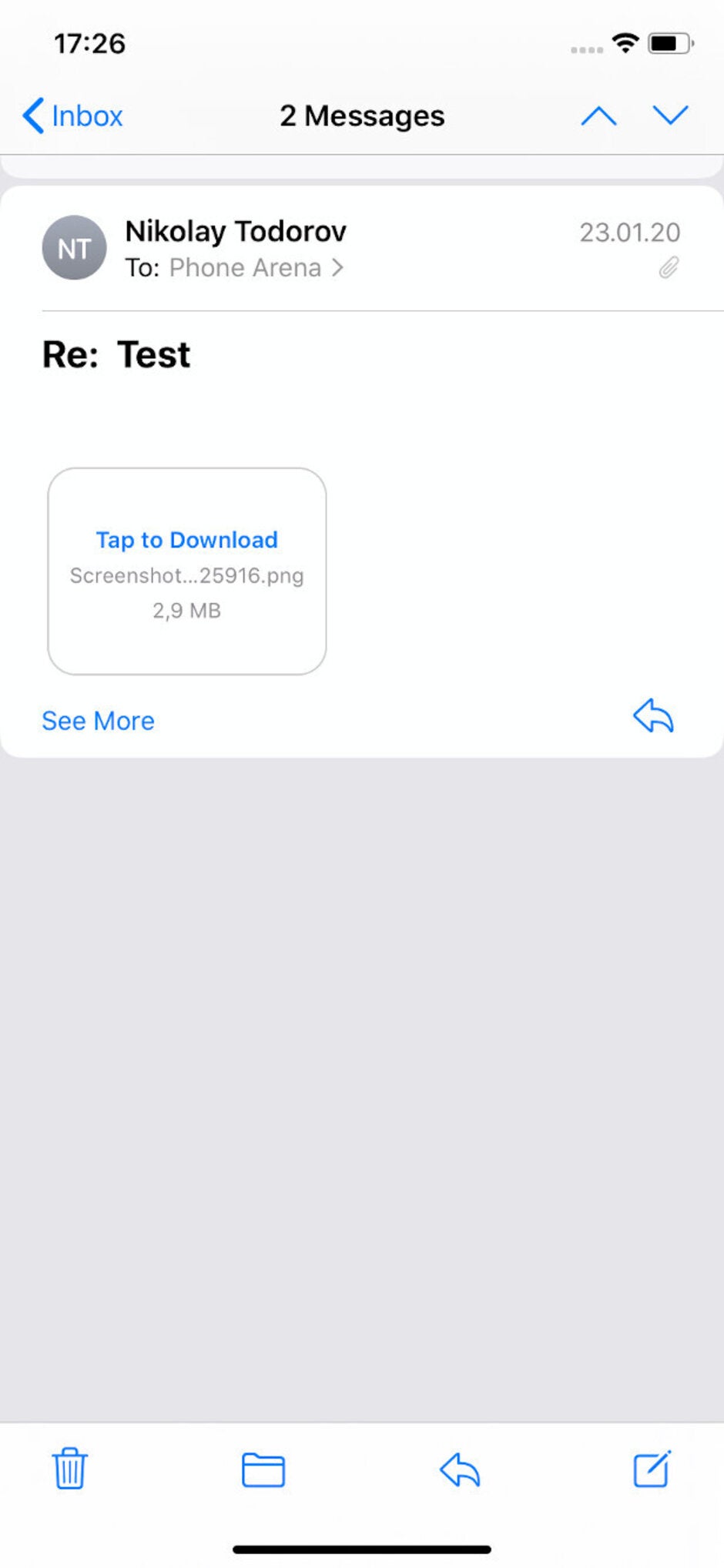 iOS 13.4 toolbar design - iOS 13.4 preview: internet recovery, Mail app redesign and others