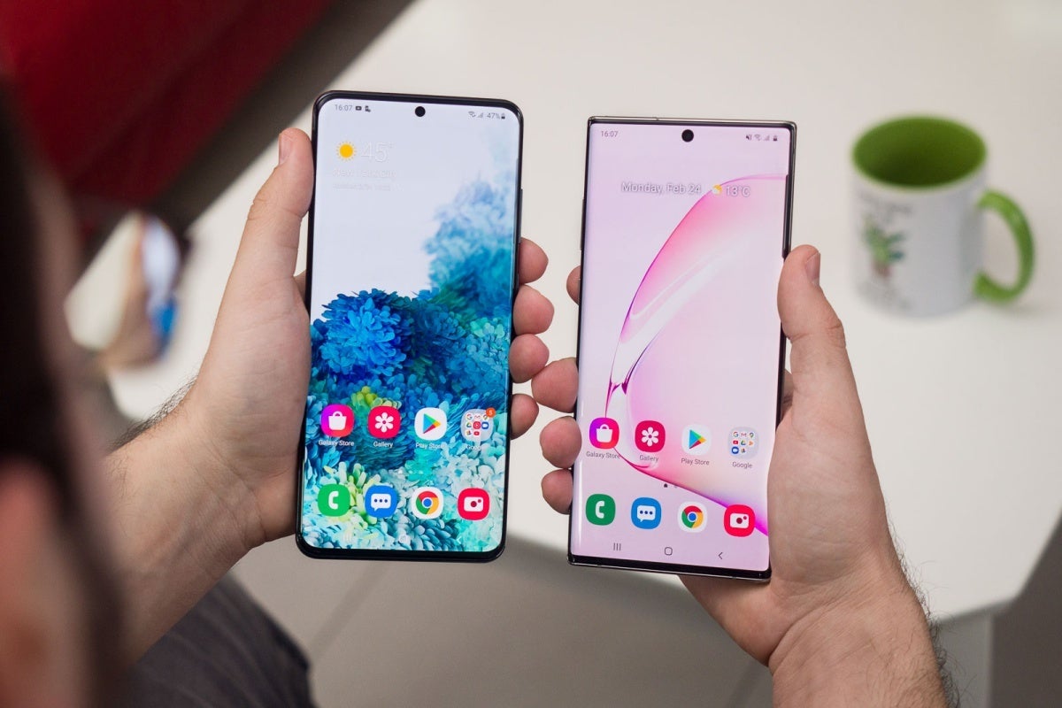 Galaxy S20 Ultra (left), Galaxy Note 10+ (right) - Samsung&#039;s Galaxy Note 20 might be even more similar to the Galaxy S20 series than you think