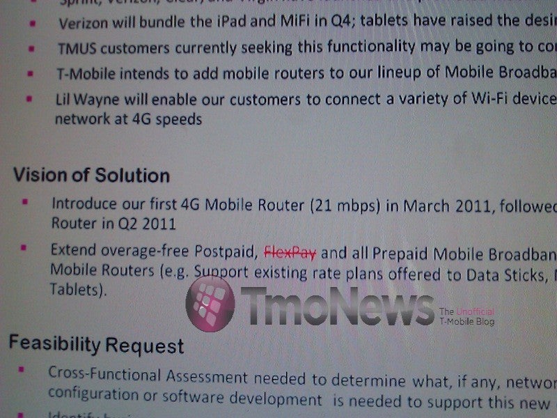 T-Mobile set to offer two MiFi routers within the first half of 2011