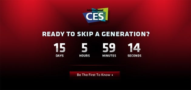 When the clock hits zero, it will be time for Motorola's event at the January 5th CES - Motorola wants to know if you're ready to "skip a generation" at the CES