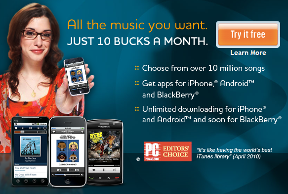 Rhapsody for BlackBerry out of Beta, offers library of 10 million tunes