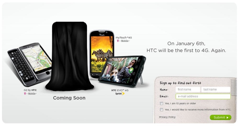 Verizon to get first 4G phone on January 6th?