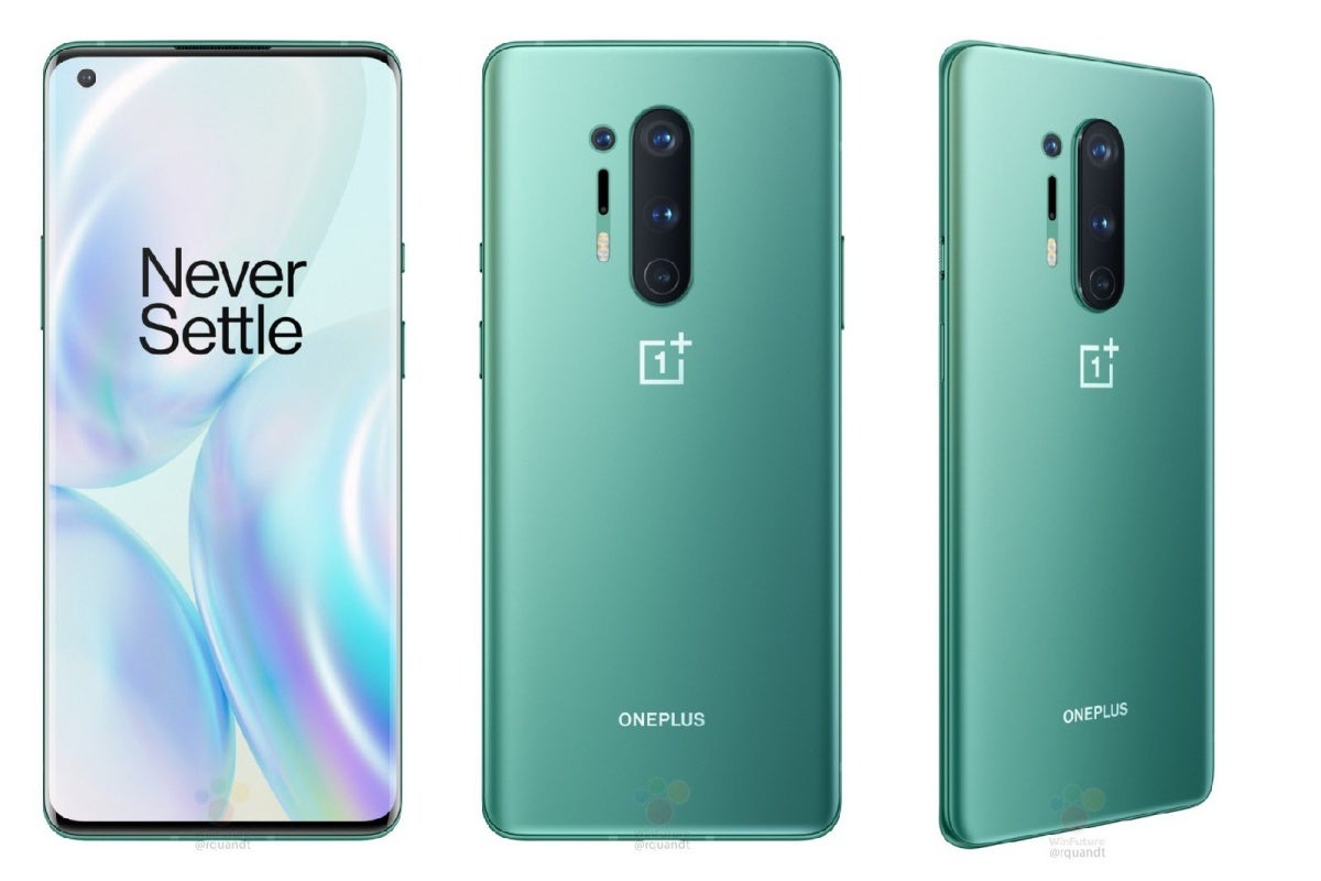 Leaked OnePlus 8 Pro render in Glacial Green variant - Teaser video confirms gorgeous OnePlus 8 and 8 Pro 5G color