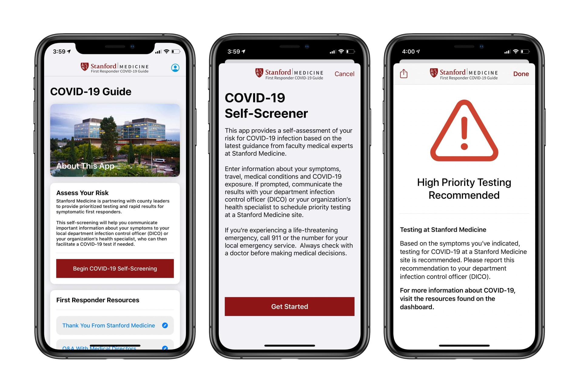 Apple and Stanford develop new app for first responders - Apple updates its COVID-19 app and launches a new one to help first responders get tested