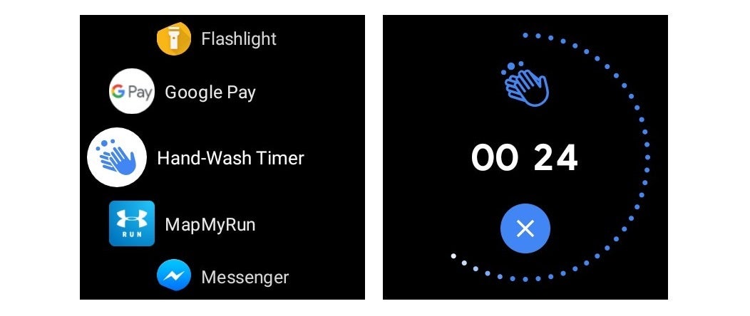 Image source - XDA Developers - Wear OS smartwatches will remind you to wash your hands
