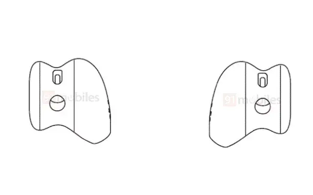 Google’s patent submission shows a possible design for the third-gen Pixel Buds