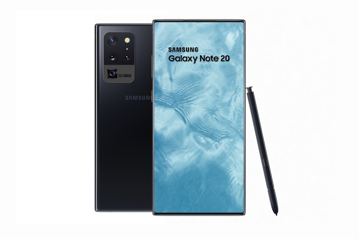 Galaxy Note 20 concept render with no hole punch - Samsung may have randomly revealed the radical new Galaxy Note 20 design