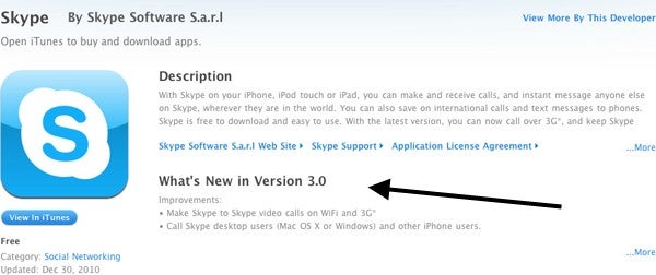 Skype with video calling now available for Apple iPhone