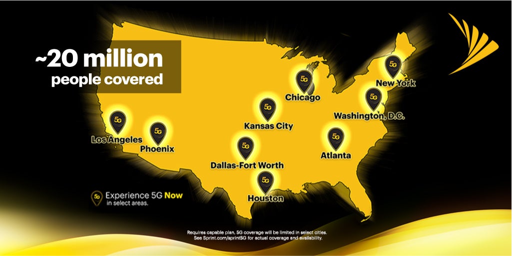 Sprint&#039;s 5G coverage cities - Samsung Galaxy S20 5G first to benefit from T-Mobile&#039;s merger with Sprint