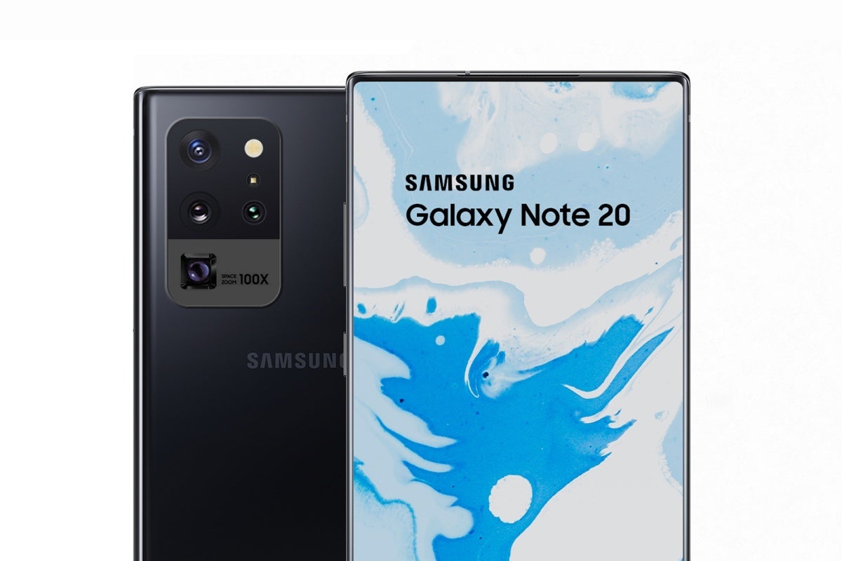Galaxy Note 20 concept render with S20 Ultra-style camera setup - Samsung may have randomly revealed the radical new Galaxy Note 20 design