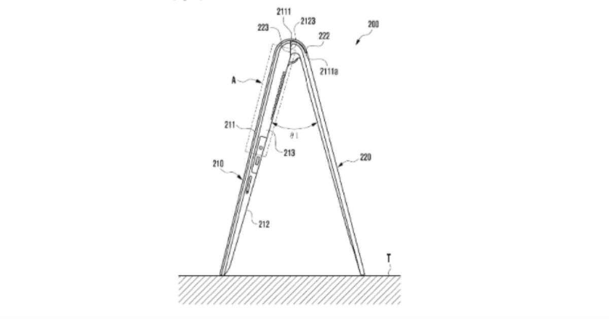 Samsung patents a tablet with an integrated stand