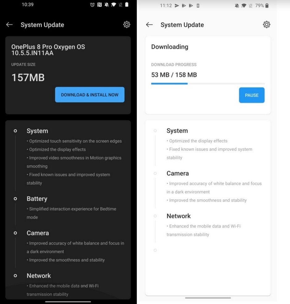 OnePlus sends out updates for the OnePlus 8 Pro and OnePlus 8 - Update to OnePlus 8 5G series includes green-tint fix, camera and connectivity improvements