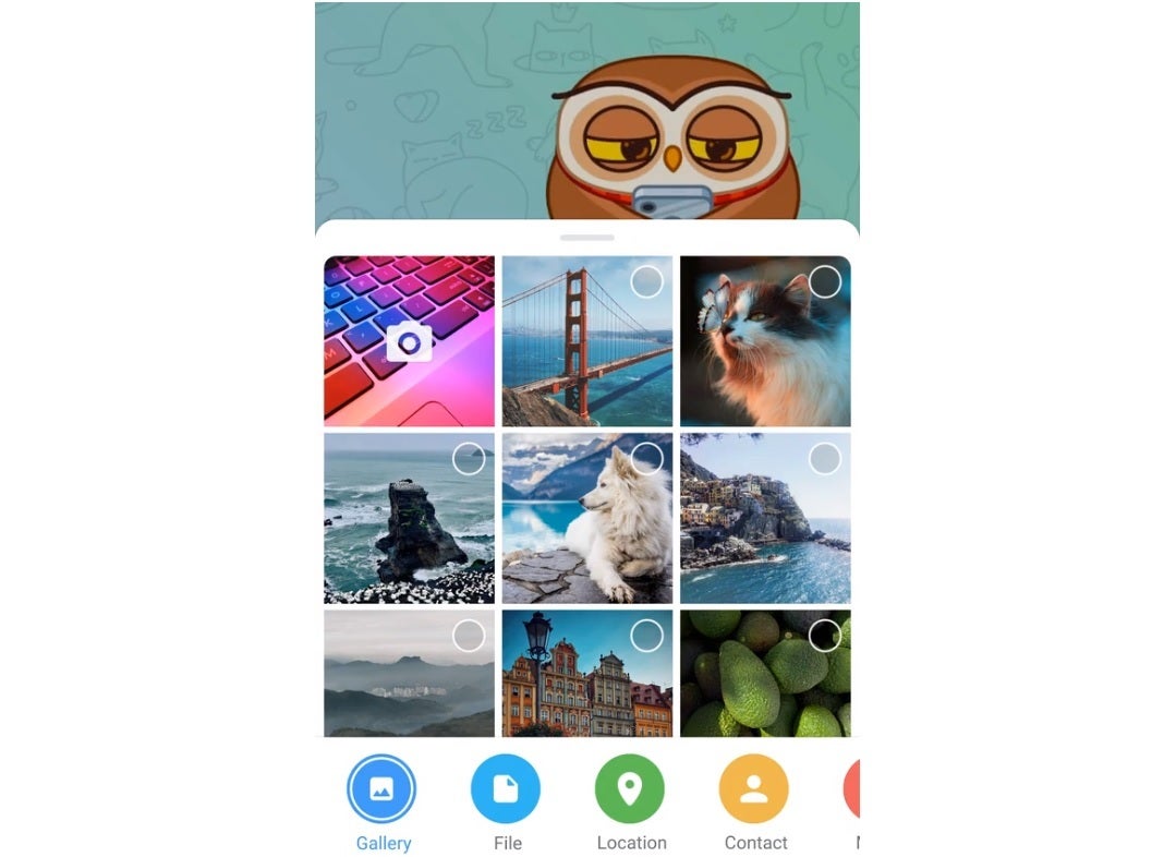 The Android Telegram app has a cute new file attachments interface - Telegram will join the video calling app revolution, announces new features and 400 million users