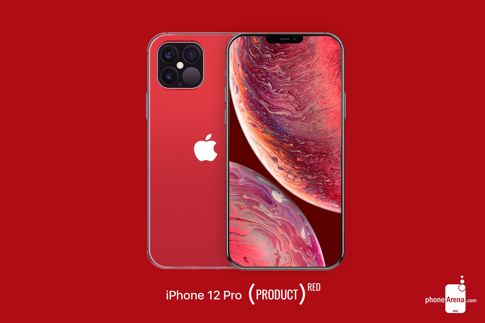 iPhone 12 Pro PRODUCT Red design concept - Apple's 2020 iPhone 12 lineup pictured in beautiful design renders