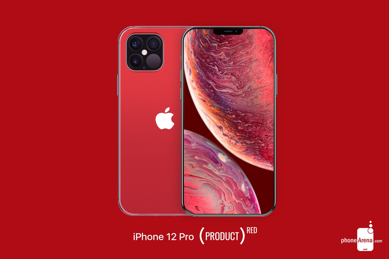 iPhone 12 Pro PRODUCT Red design concept - Apple&#039;s 2020 iPhone 12 lineup pictured in beautiful design renders