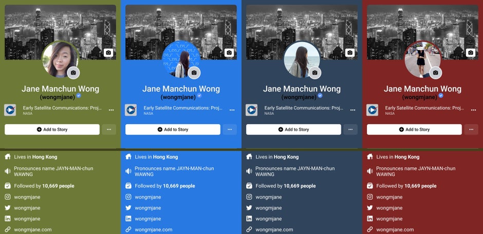 Image source - Jane Wong - Facebook is working on adaptive color background