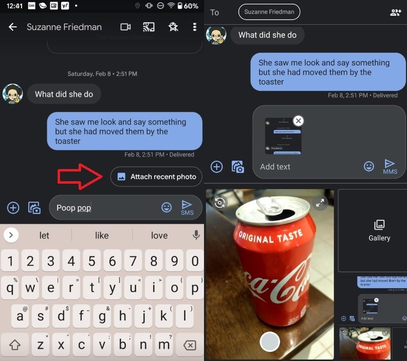 Google tests a new photo-sharing feature for its Messages app - Google tests a new photo-related feature for its Messages app