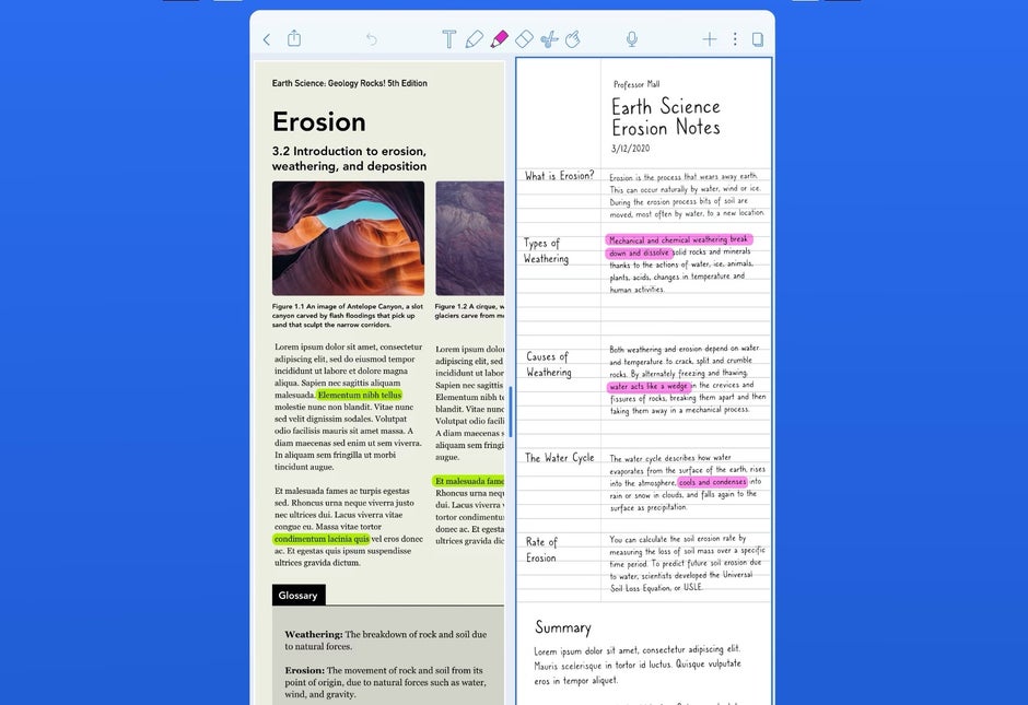 best apps for note taking on ipad with apple pencil