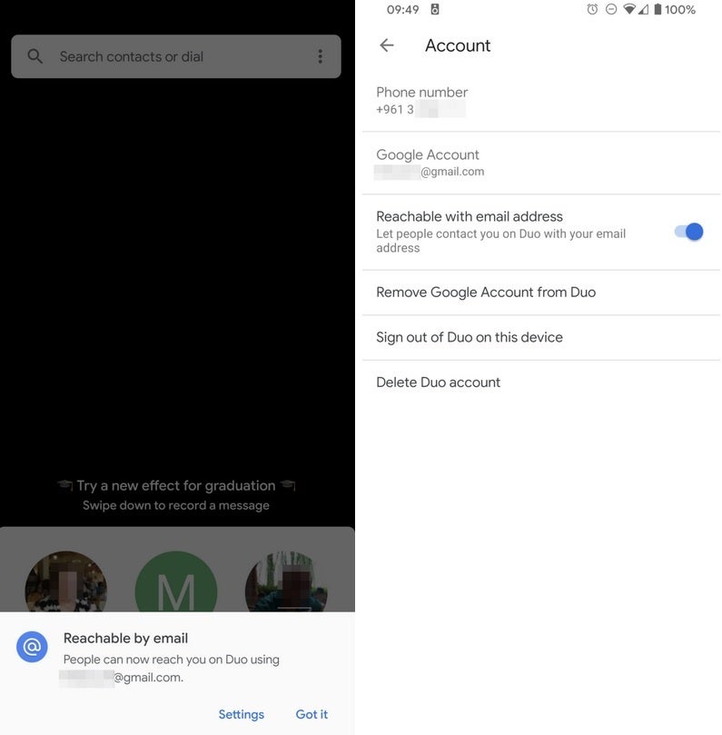 Update to Google Duo allows users to be reachable by email - Update to Google Duo allows users to be reachable by email