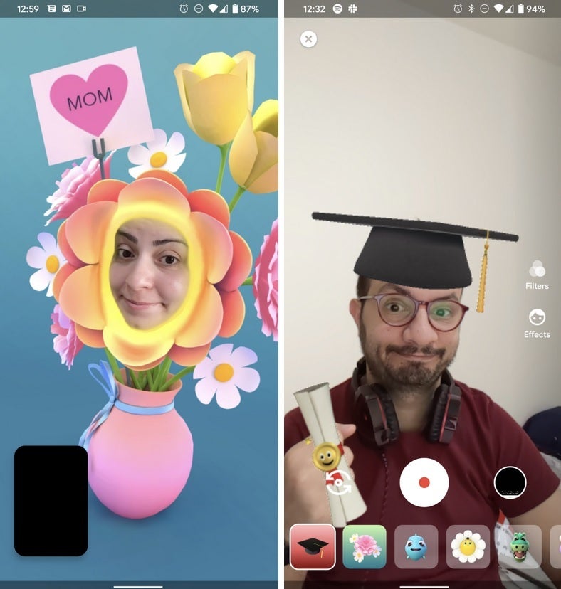 Version 87 of Duo includes new filters including one for graduation - Update to Google Duo allows users to be reachable by email
