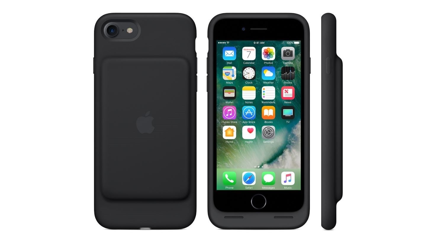 BasicStock 3200mAh Extended Battery Rechargeable Backup Fast Charging Case Black Impact Resistant Power Bank for iPhone SE 2020 Compatible with iPhone SE 2020 Battery Case