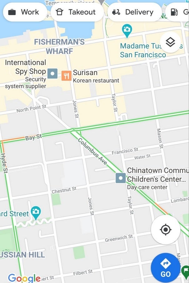 Google Maps now has a new icon that is an advertisement for a business that you're driving toward - New Google Maps feature might benefit Google more than users