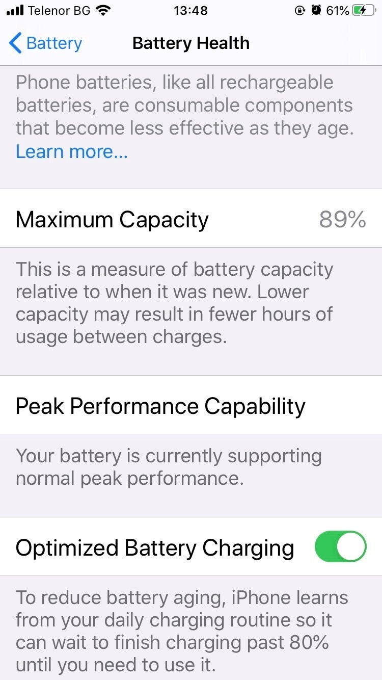 Battery Health Capacity 