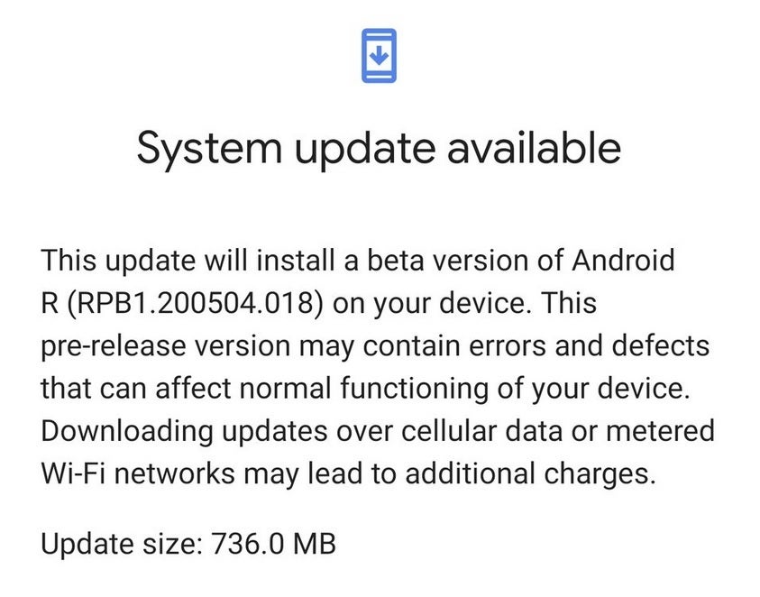 Some Pixel 4 XL owners received the first Android 11 beta update by accident - Google's giant mistake allows some Pixel 4 XL users to install the first Android 11 beta