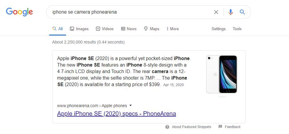 Google's featured snippets now highlight results on web pages