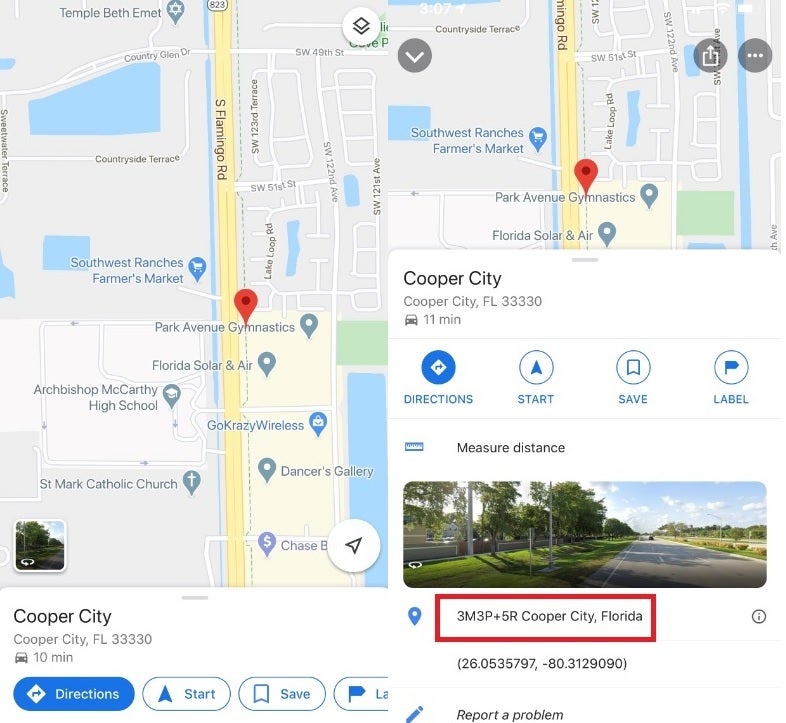 The Apple iPhone version of Google Map&#039;s Plus Code - Discover the hidden code that allows Google Maps to share your precise location