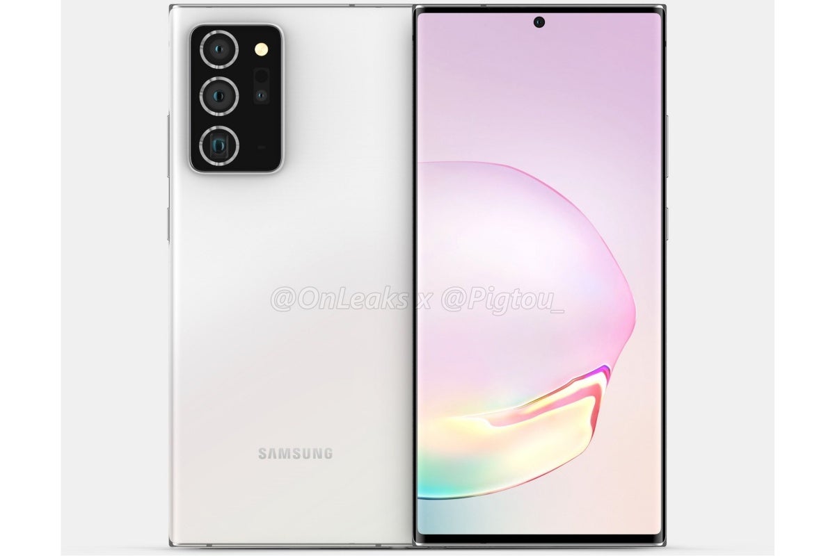 Factory CAD-based Galaxy Note 20+ render - Samsung's Galaxy Note 20, Fold 2, and Z Flip 5G release schedule is now 'corroborated'