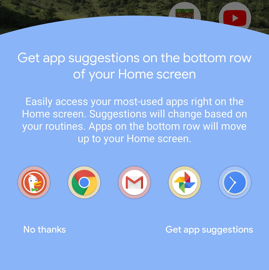 Suggestions are one way to spice up your home screen - Android 11 Review: All the new features