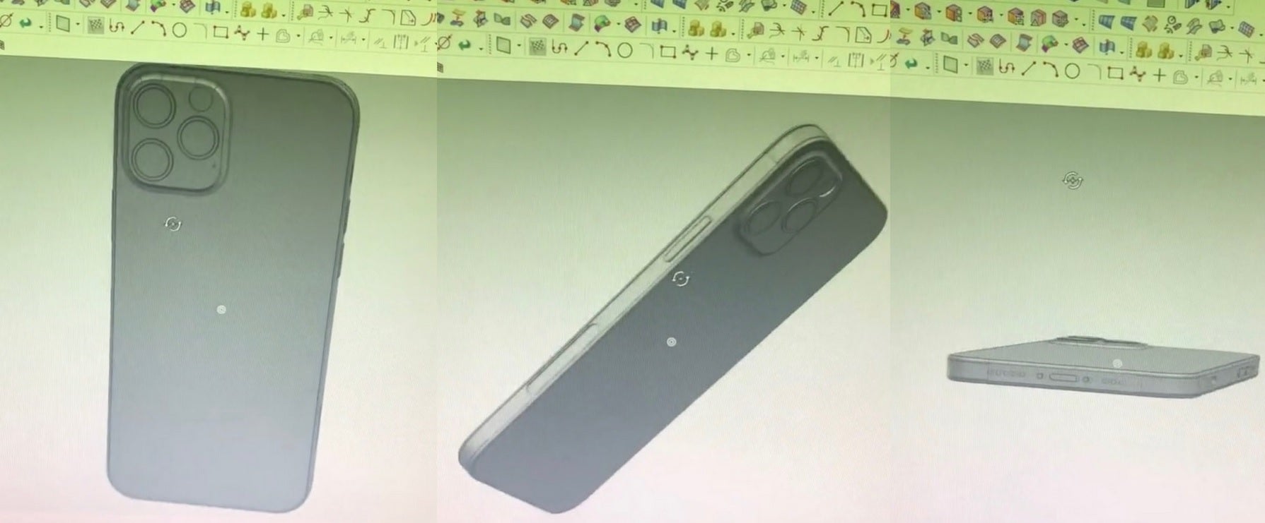 CAD images of the iPhone 12 Pro - Take a look at these molds showing off the classic design of the 5G Apple iPhone 12 line