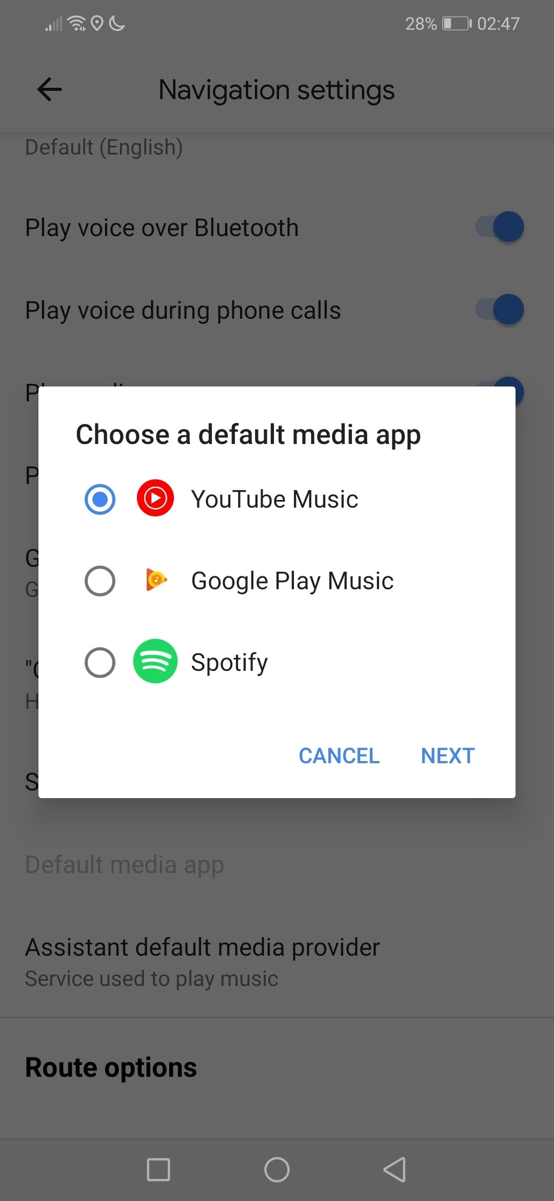Google Maps update expands music player integration