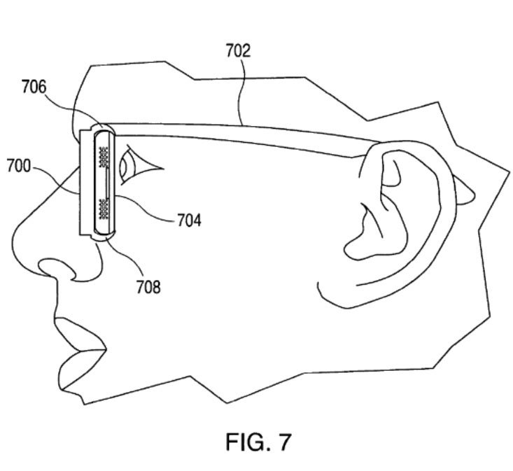 Illustration from the patent shows how a Phone can slide into a frame to create AR glasses - Apple Glass won&#039;t need prescription lenses according to a new patent