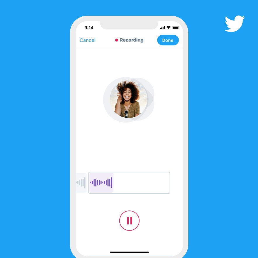 iPhone users can now post voice messages on Twitter