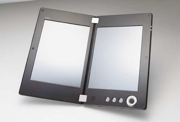 NEC LT-W Cloud Communicator is a dual-screen Android tablet with a 3G option