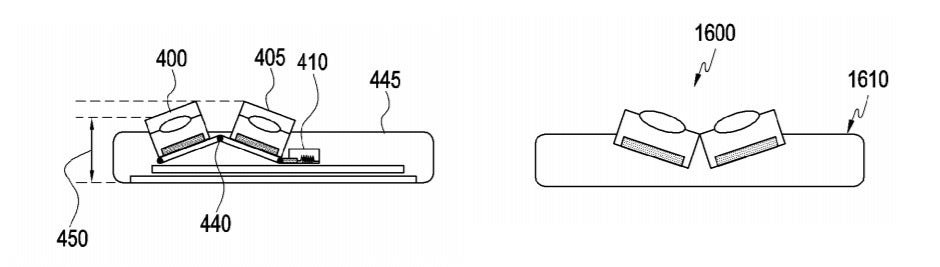 The cameras tilted outwards and inwards, depending on the shot you&#039;re taking - Samsung patented camera technology that will take pictures like never before