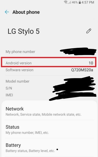 The LG Stylo 5 is receiving an update to Android 10 - Who says that there's no God; LG Stylo 5 is updated to Android 10