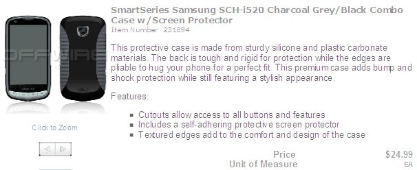 The new proof on a Samsung SCH-i520 Verizon LTE phone is a rugged protective case