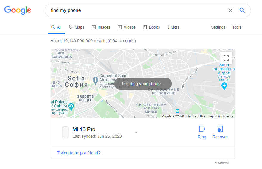 How to find my phone