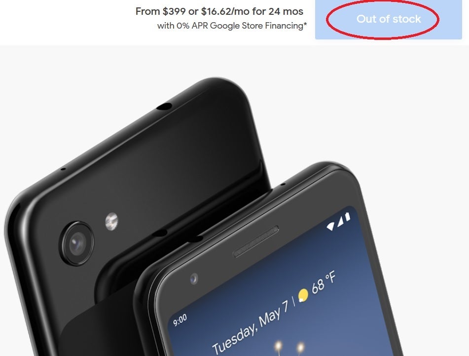 The Google Pixel 3a is now out of stock at the Google Store - Google discontinues Pixel 3a series as everyone awaits the introduction of the Pixel 4a
