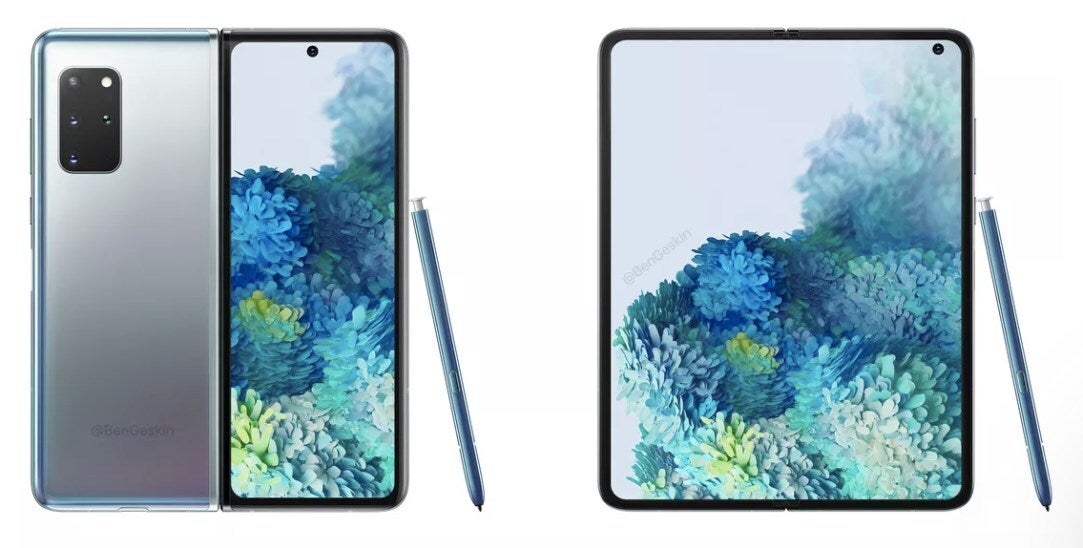 Samsung Galaxy Fold 2 concept render by Ben Geskin - Here's how much the Galaxy Note 20 series and Galaxy Fold 2 5G could cost