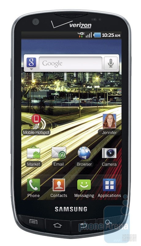 First official pic of the Samsung 4G LTE smartphone for Verizon - Samsung 4G LTE smartphone for Verizon packs Super AMOLED Plus display