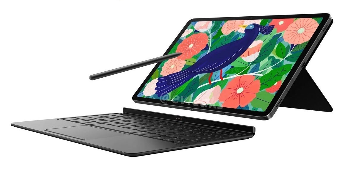 Leaked press render of the Samsung Galaxy Tab S7 - Leaked press render shows off one of Samsung's upcoming high-end tablets