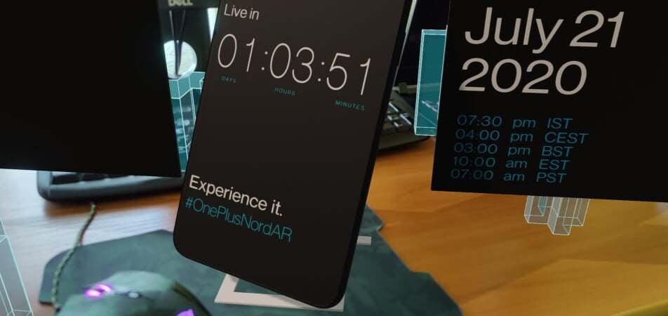 The OnePlus Nord AR app - When and how to watch the OnePlus Nord event live stream