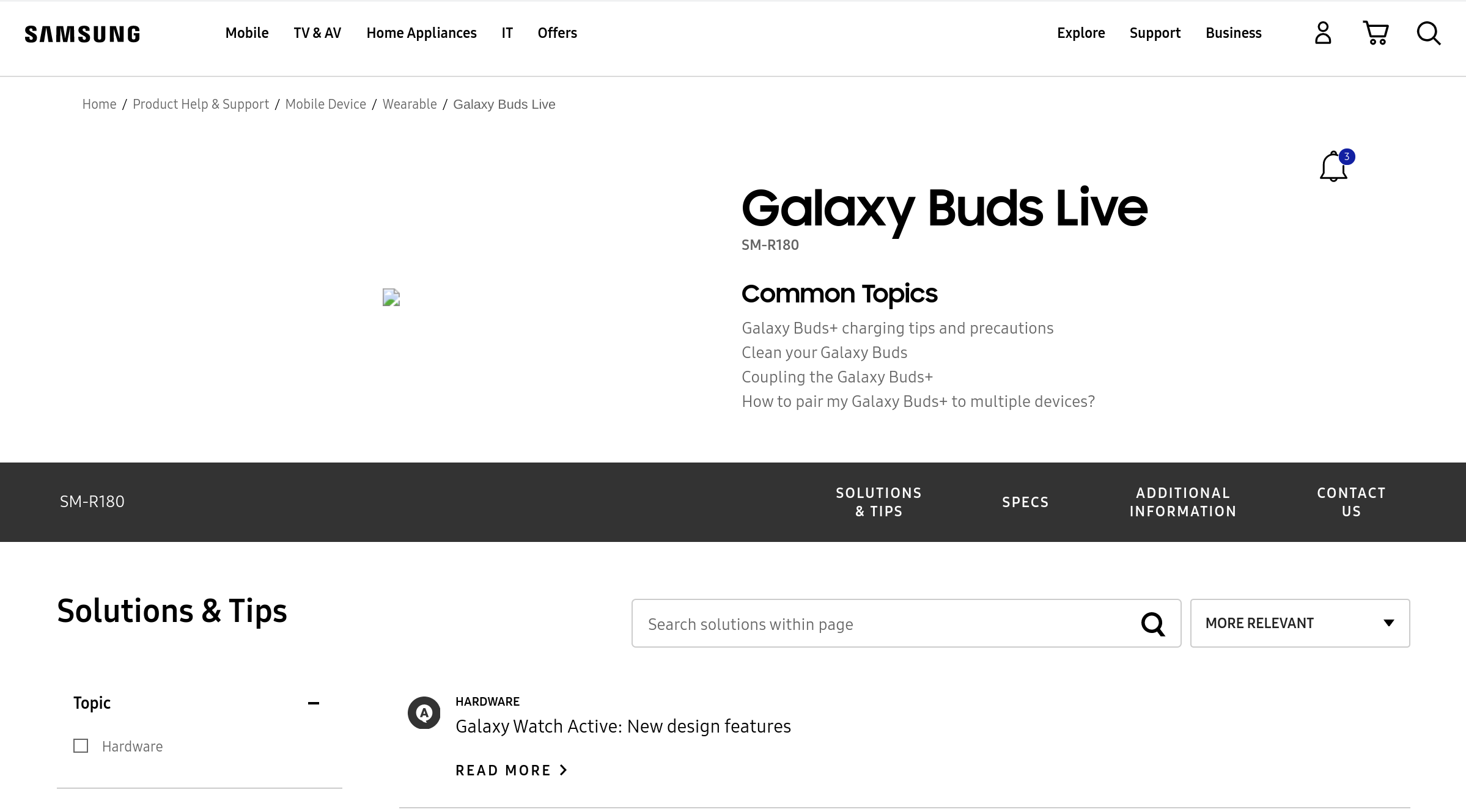 Galaxy Buds Live appears on Samsung support pages two weeks before launch