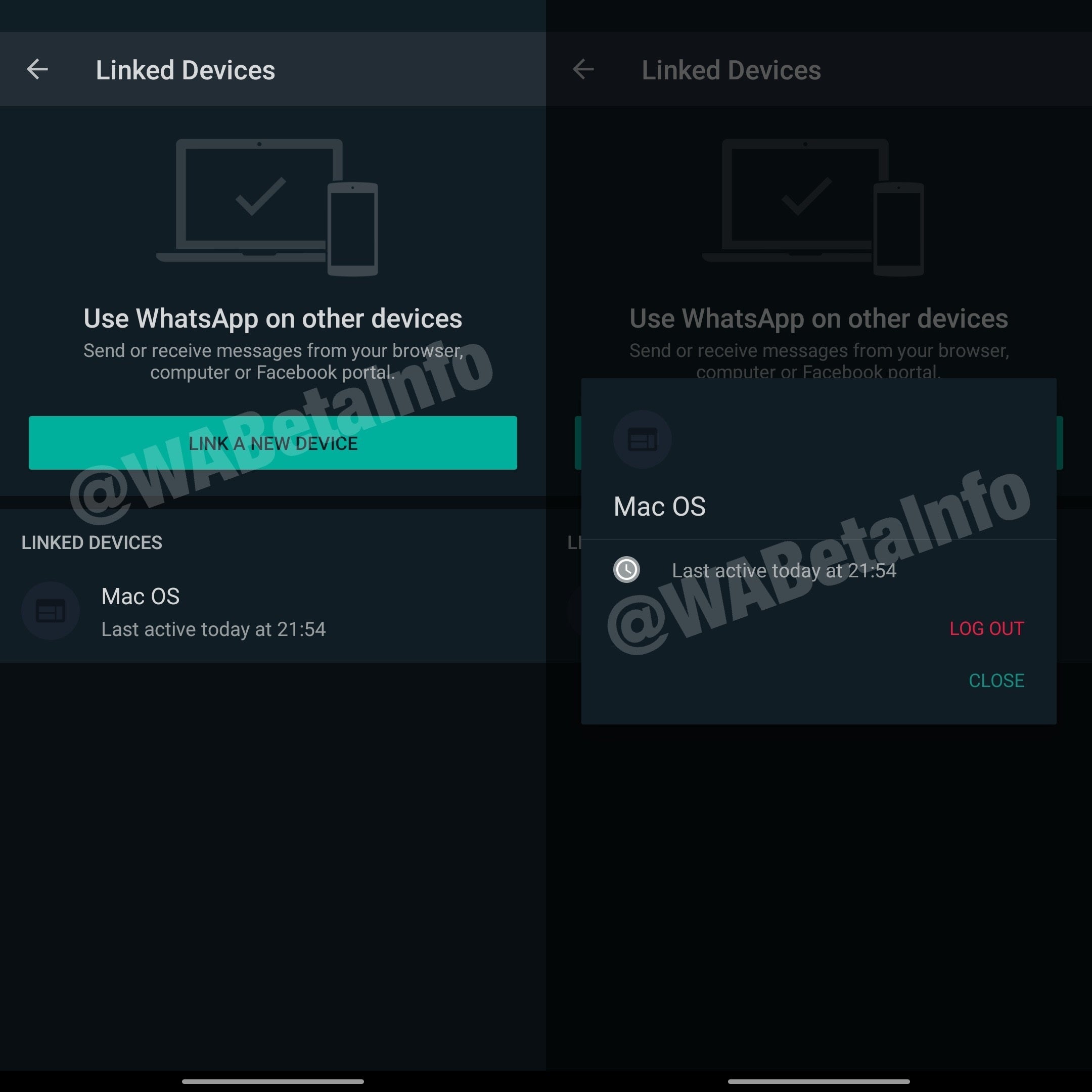 WhatsApp Linked Devices UI - WhatsApp upcoming feature lets you use the same account on multiple devices