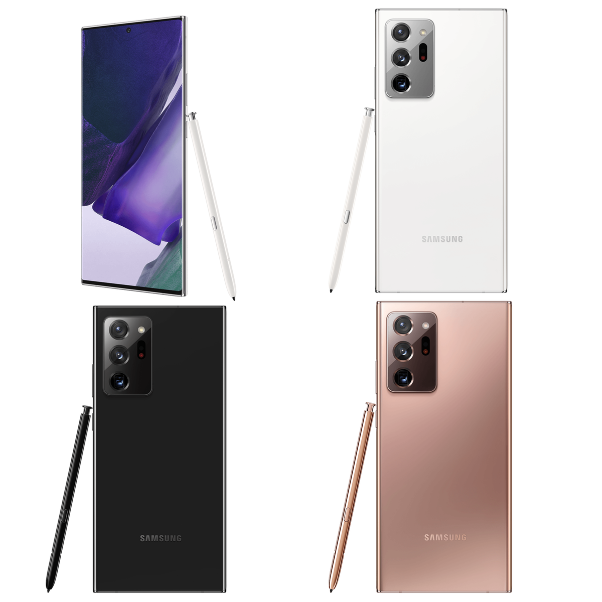  Samsung Galaxy Note 20 Ultra in Mystic Black, Mystic White, and Mystic Bronze - The Galaxy Note 20 &amp; Note 20 Ultra 5G could be very expensive